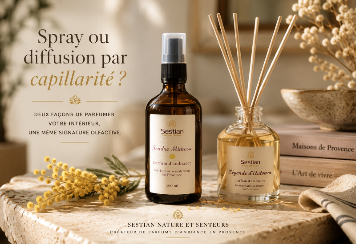 Spray d'ambiance ou diffuseur par capillarité : lequel choisir pour parfumer votre intérieur ?