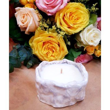 Bougie Naturelle Parfumée Bouquet Fleuri
