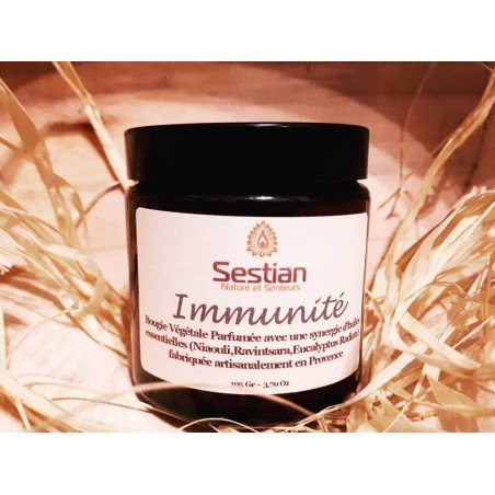 Bougie végétale parfumée Synergie Immunité