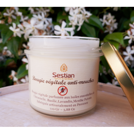 Bougie naturelle anti-moustiques 28heures