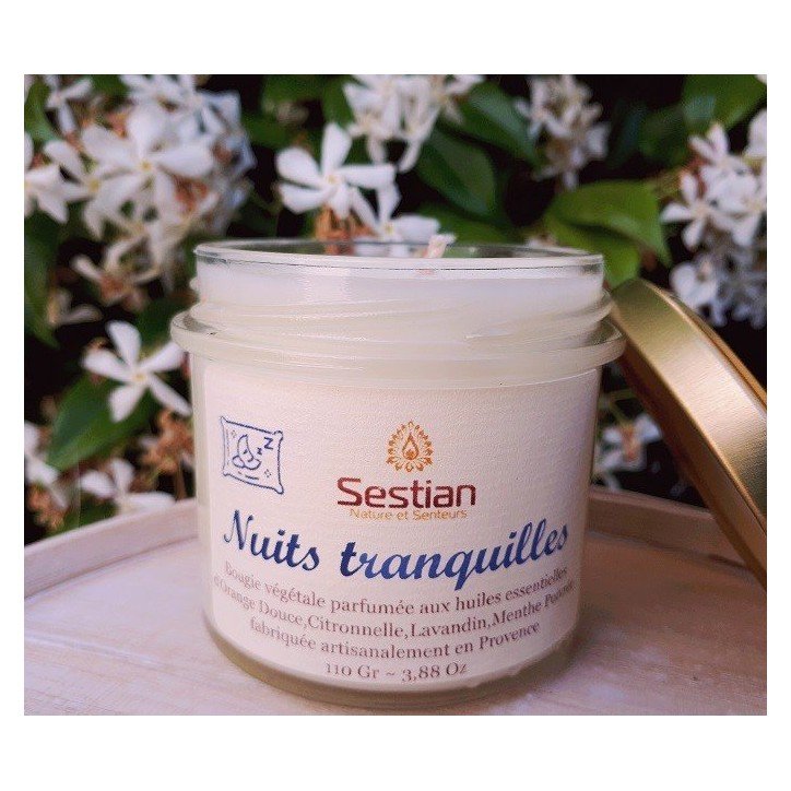 Bougie naturelle nuits tranquilles 28heures