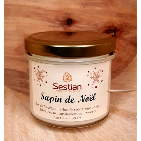 Bougie Parfumée Sapin de Noël 110 gr