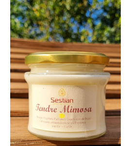 Bougie Naturelle Parfumée Tendre Mimosa - Gamme M - Sestian Nature et Senteurs