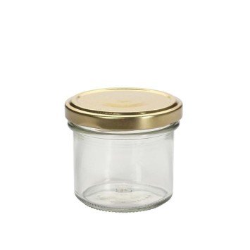 Pot en verre 125ml avec couvercle diam 66