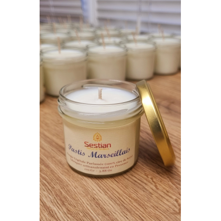 Bougie naturelle parfumée Anis étoilé 110 Gr