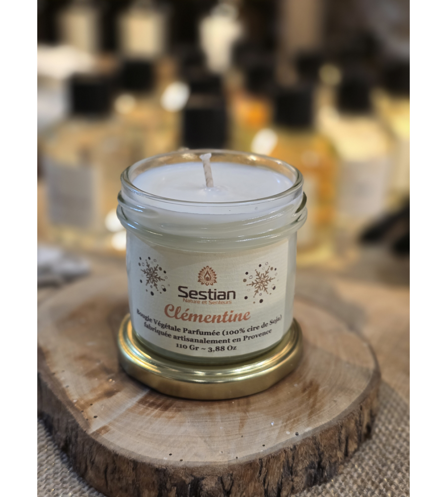 Bougie végétale parfumée "Clémentine" Bougie végétale parfumée "Clémentine"