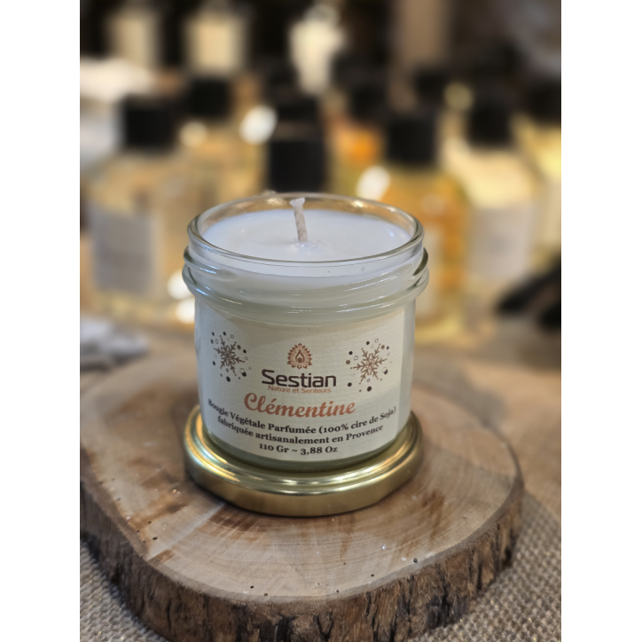 Bougie végétale parfumée "Clémentine"