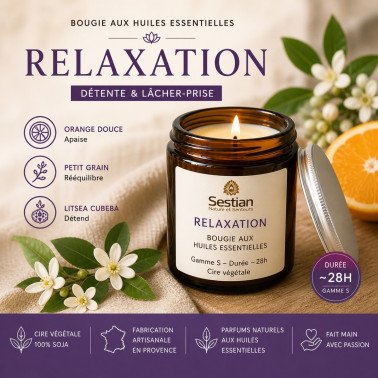 Bougie Végétale Synergie Relaxation