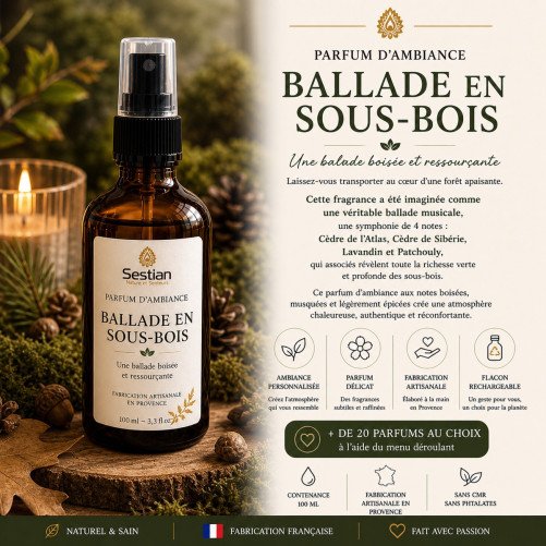 Parfum d'ambiance Ballade en Sous-Bois