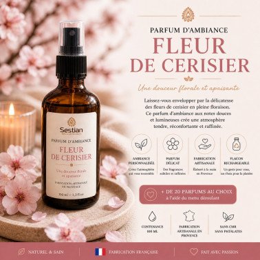Parfum d'ambiance Fleur de Cerisier