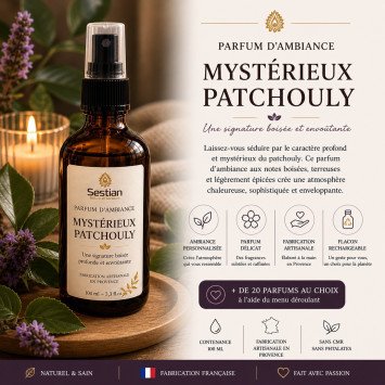 Parfum d'ambiance Mystérieux Patchouly