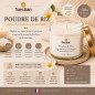 Bougie végétale parfumée Poudre de Riz 210g – Cocooning et raffinée Bougie végétale parfumée Poudre de Riz 210g – Cocooning et raffinée