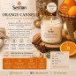 Bougie végétale parfumée Orange-Cannelle 110g – Épicée et chaleureuse