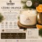 Bougie végétale parfumée Cèdre Orange 210g – Boisée et réconfortante Bougie végétale parfumée Cèdre Orange 210g – Boisée et réconfortante
