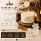 Bougie végétale parfumée Note de Musc 210g – Sensuelle et raffinée Bougie végétale parfumée Note de Musc 210g – Sensuelle et raffinée