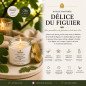 Bougie végétale parfumée Délice du Figuier 110g – Fraîche et délicate