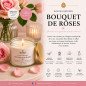 Bougie végétale parfumée Bouquet de Roses 110g – Florale et romantique