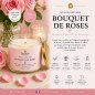 Bougie végétale parfumée Bouquet de Roses 210g – Élégante et raffinée Bougie végétale parfumée Bouquet de Roses 210g – Élégante et raffinée