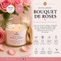 Bougie végétale parfumée Bouquet de Roses XL – 370g – 2 mèches