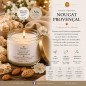 Bougie végétale parfumée Nougat Provençal 210g – Chaleureuse et gourmande