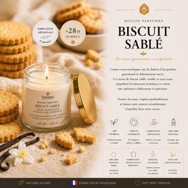Bougie naturelle parfumée Anis étoilé 110 Gr