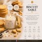 Bougie végétale parfumée Biscuit Sablé 110g – Douce gourmandise vanillée & réconfortante Bougie végétale parfumée Biscuit Sablé 110g – Douce gourmandise vanillée & réconfortante