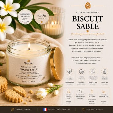 Bougie naturelle parfumée Royaume de Siam Gamme M