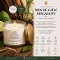 Bougie naturelle parfumée Fleur de Tiaré 210 Gr