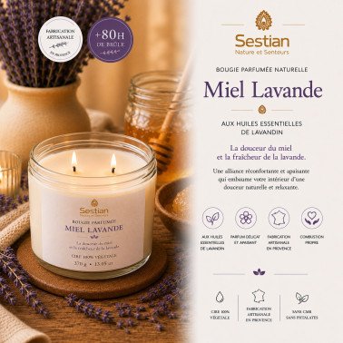 Kopie von Bougie Parfumée Fleur de Tiaré XL 2 mèches