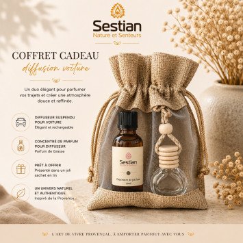 Coffret cadeau diffusion voiture Sestian Nature et Senteurs