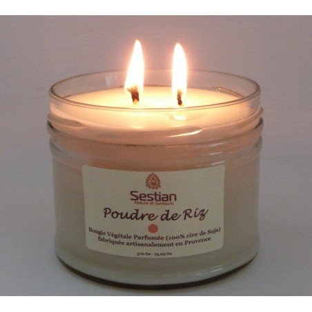 Bougie Parfumée Poudre de Riz XL 2 mèches