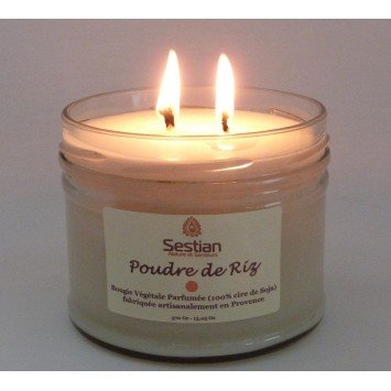 Bougie Parfumée Poudre de Riz XL 2 mèches