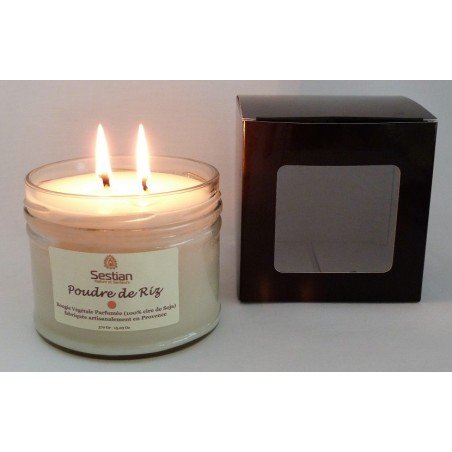 Bougie Parfumée Poudre de Riz XL 2 mèches