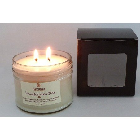 Bougie Parfumée Vanille des Iles XL 2 mèches