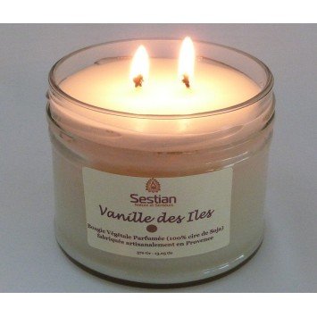 Bougie Parfumée Vanille des Iles XL 2 mèches