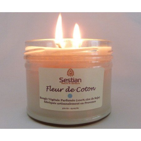Bougie Parfumée Fleur de Coton XL 2 mèches