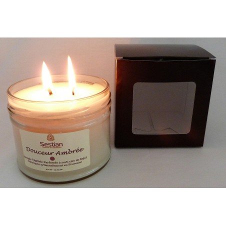 Bougie Parfumée Douceur Ambrée XL 2 mèches
