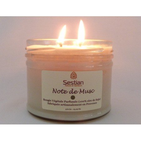 Bougie Parfumée Note de Musc XL 2 mèches