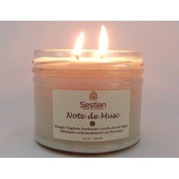 Bougie Parfumée Note de Musc XL 2 mèches