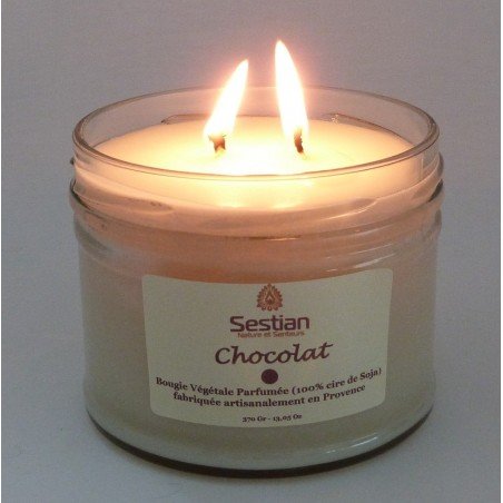 Bougie Parfumée Chocolat XL 2 mèches