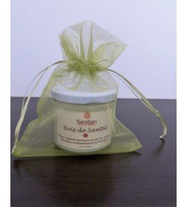 Bougie végétale parfumée Bois de Santal 110g – Relaxante et chaleureuse