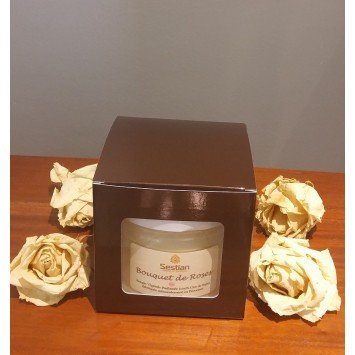 Bougie Parfumée Bouquet de Roses XL 2 mèches