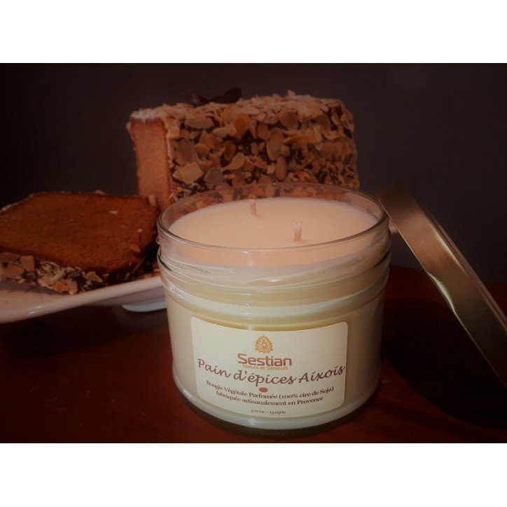 Bougie Parfumée Pain d’Épices Aixois XL 2 mèches