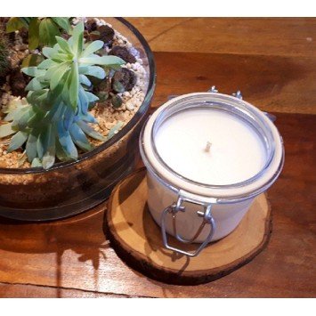 Bougie Naturelle  Parfumée Dédicace Provence : Mon Verger  Abricot-Romarin