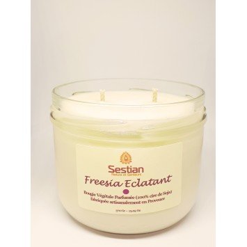 Bougie Parfumée Freesia Eclatant  XL 2 mèches
