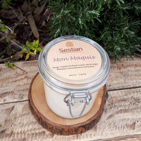 Bougie Naturelle  Parfumée Dédicace Provence : Mon Maquis