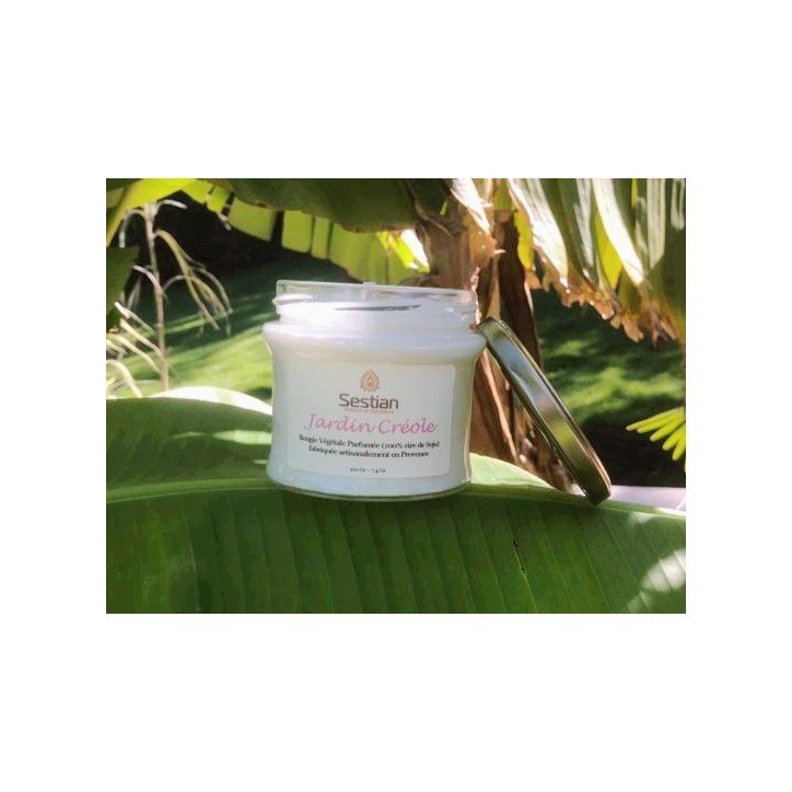 Bougie Naturelle Parfumée Jardin Créole Gamme M
