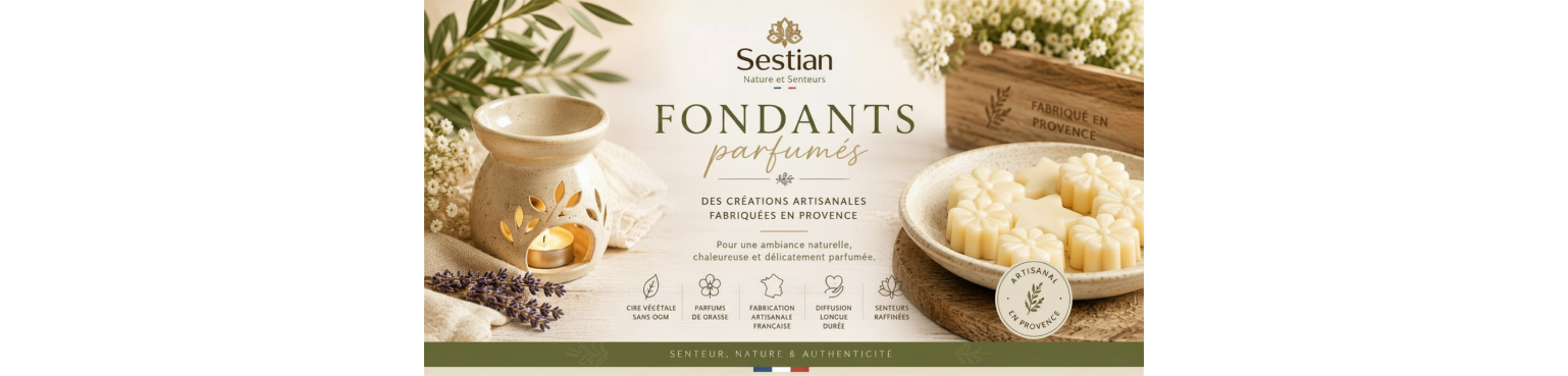 Fondants Parfumés Naturels Artisanaux | Sestian Nature et Senteurs