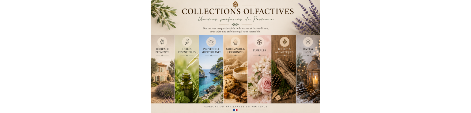 Collections Olfactives – Bougies & Parfums Artisanaux – Sestian Nature et Senteurs