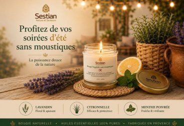 Profite de l’été sans les moustiques grâce aux bougies naturelles
